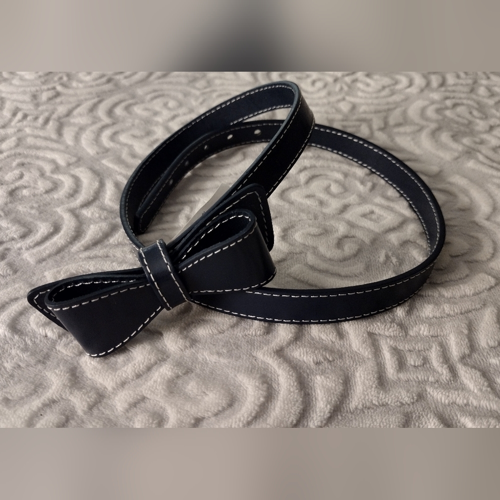 Gymboree Navy Girl's Size 10-12 Leather Belt